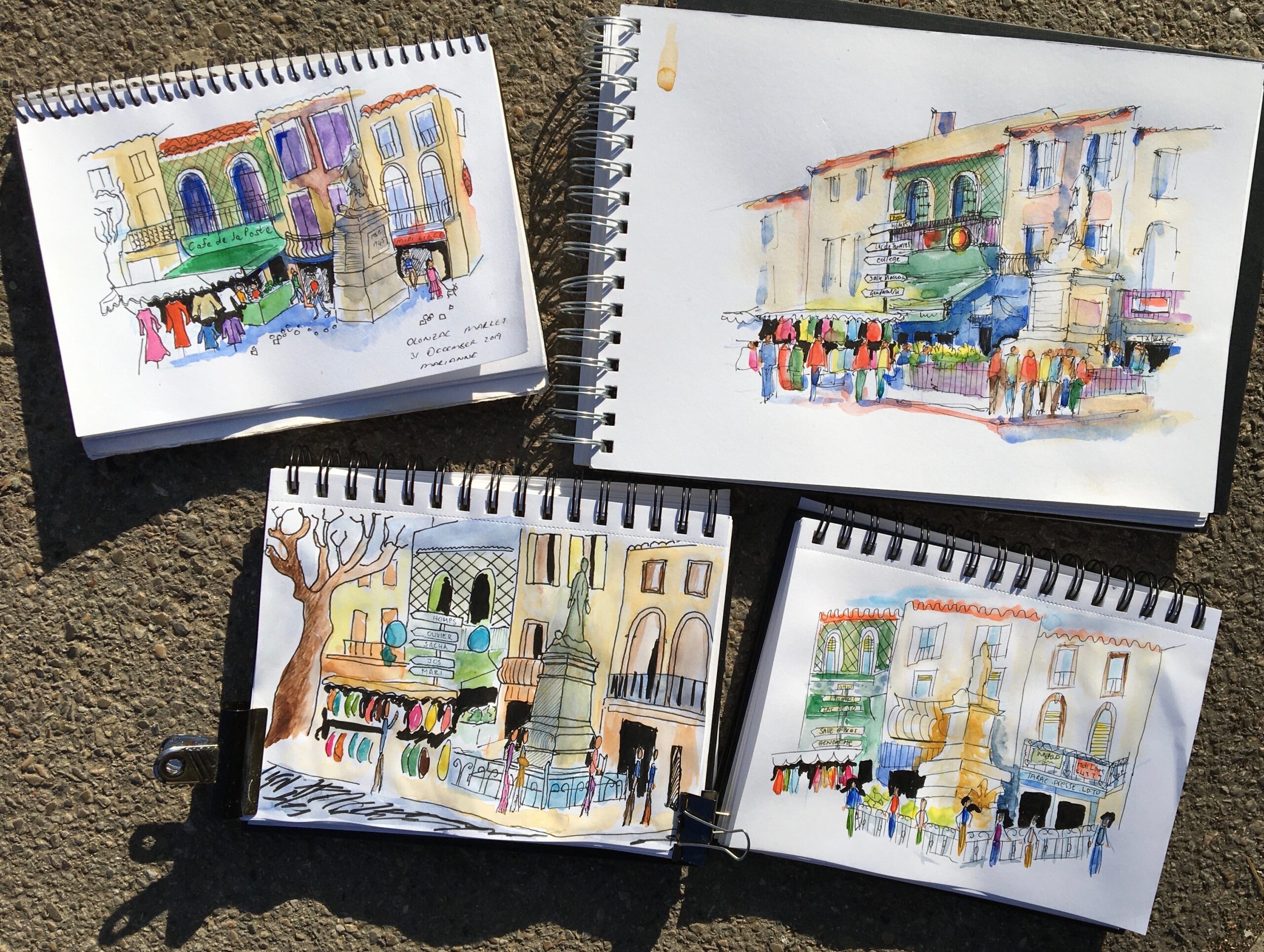 olonzac market | Annette Morris Art olonzac market |